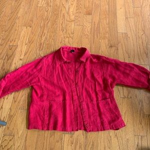 Eileen Fisher Red Jacket